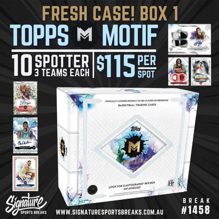 2023-24 TOPPS MOTIF 10 SPOTS/3 TEAMS  #1458