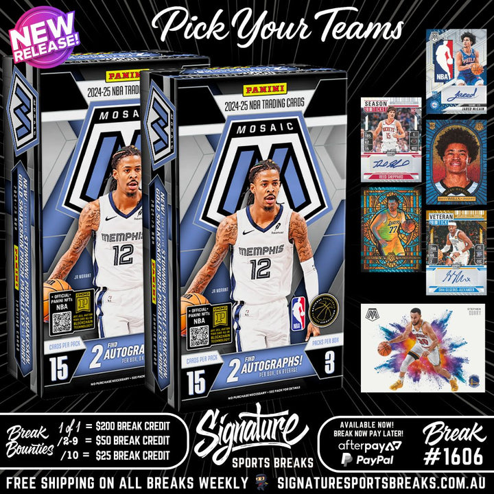 BREAK #1606 - MOSAIC DEBUT BOXES 1 & 2 FROM CASE