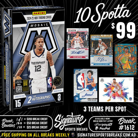 Break #1612 - MOSAIC - NEW RELEASE - 3 TEAMS PER SPOT
