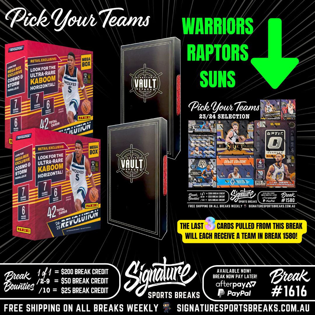 BREAK #1616 - REVOLUTION/VAULT PYT - 3 TEAM GIVEAWAY!