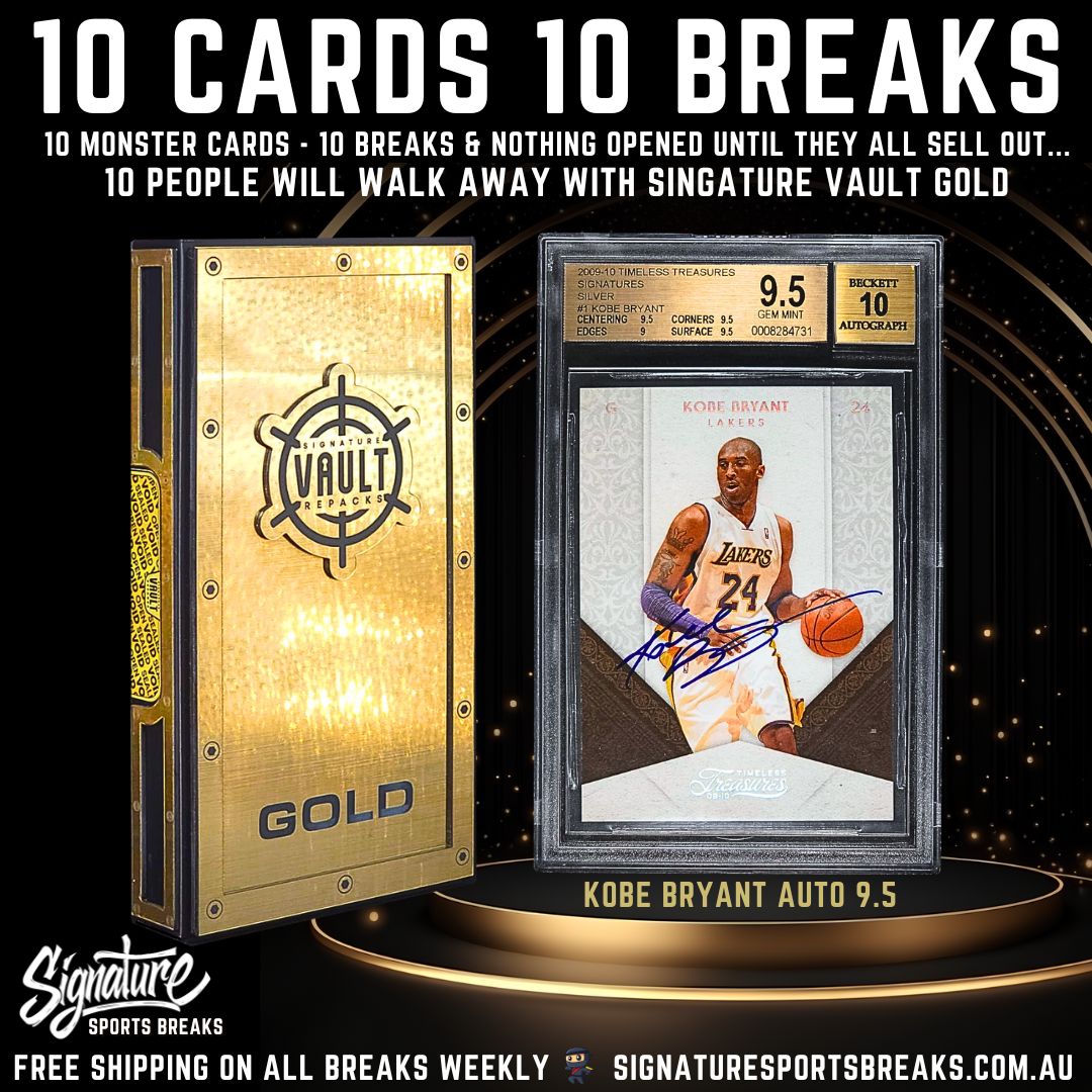 BREAK #4/10- SIGNATURE GOLD - 10 SPOT! 1 WINNER
