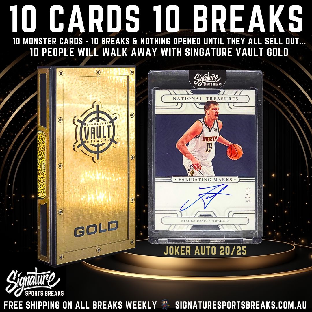 BREAK #4/10- SIGNATURE GOLD - 10 SPOT! 1 WINNER