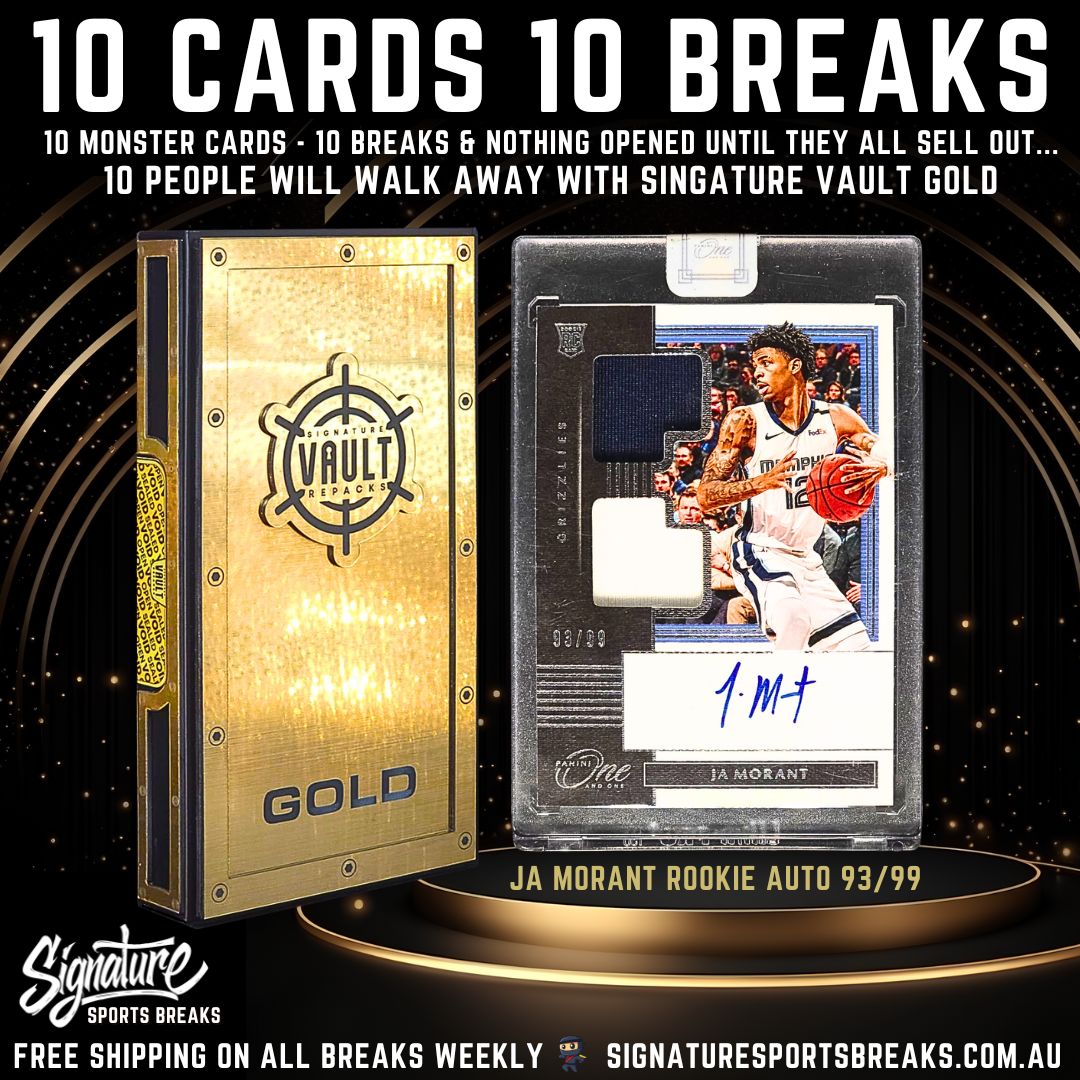 BREAK #4/10- SIGNATURE GOLD - 10 SPOT! 1 WINNER