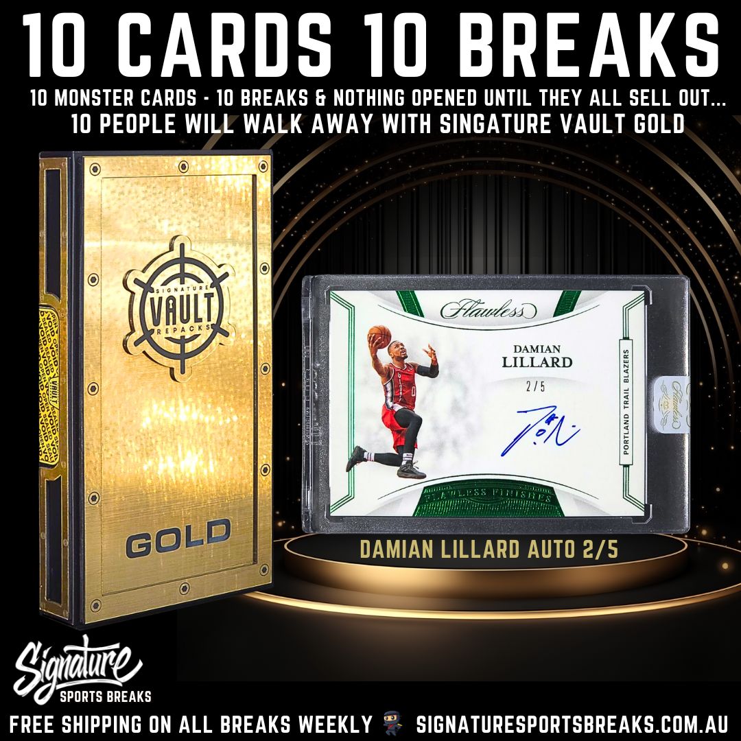 BREAK #4/10- SIGNATURE GOLD - 10 SPOT! 1 WINNER