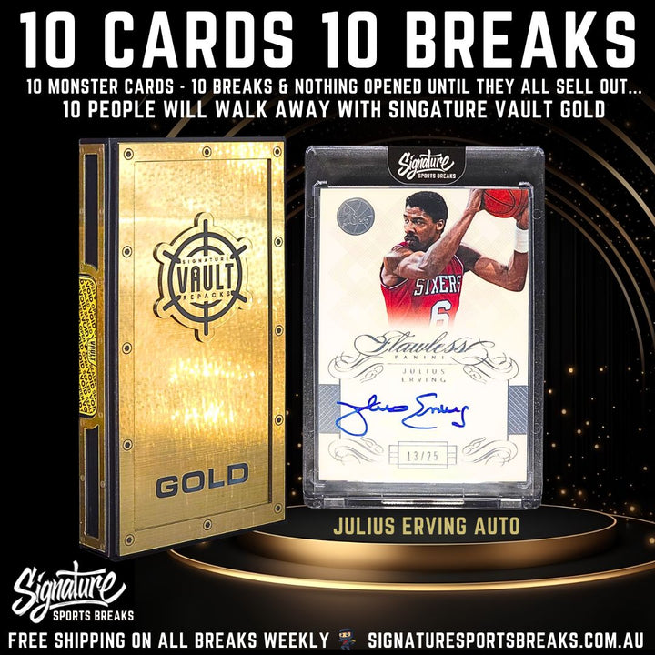 BREAK #4/10- SIGNATURE GOLD - 10 SPOT! 1 WINNER