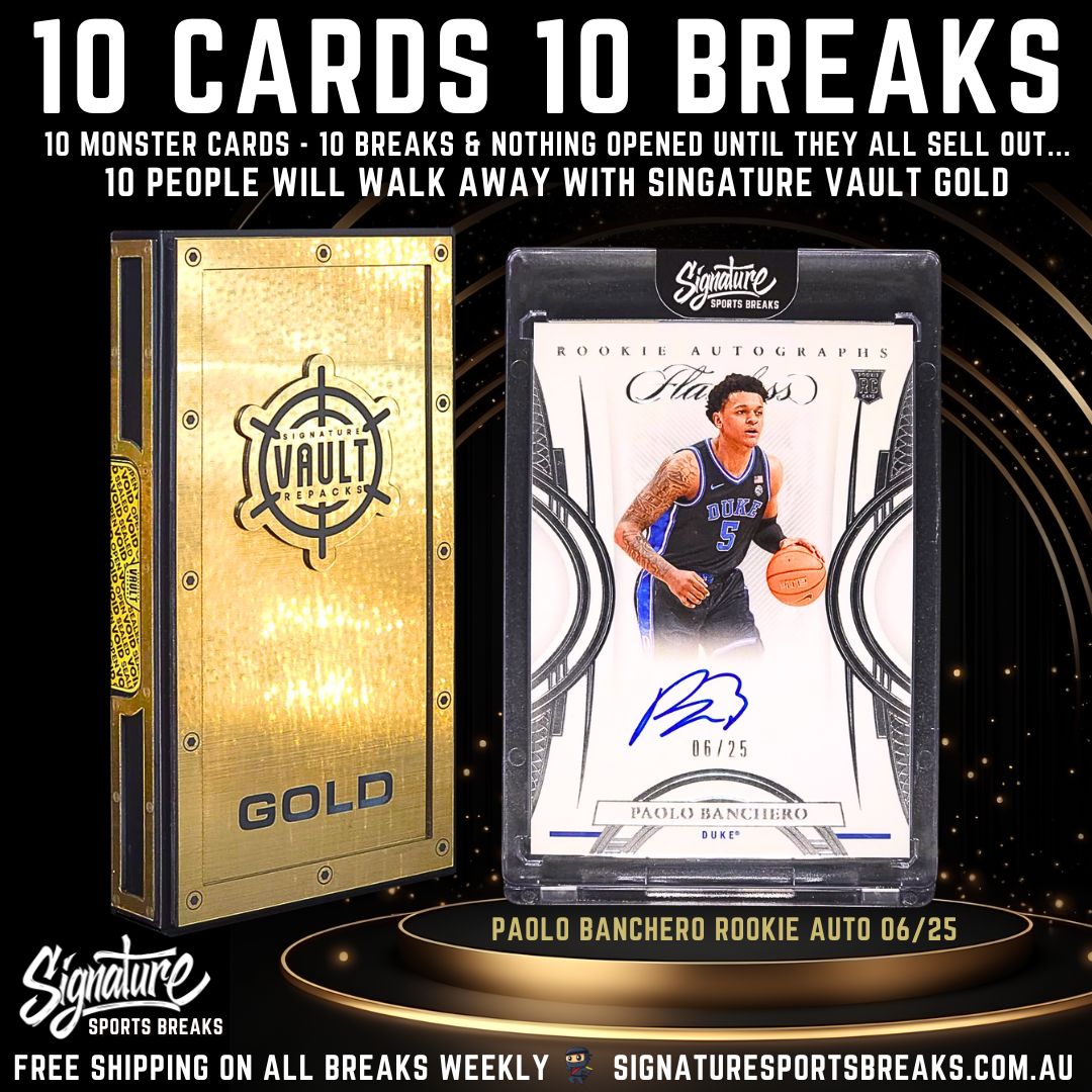 BREAK #4/10- SIGNATURE GOLD - 10 SPOT! 1 WINNER