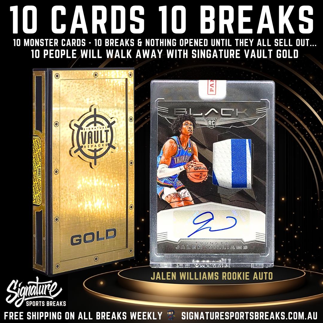 BREAK #4/10- SIGNATURE GOLD - 10 SPOT! 1 WINNER