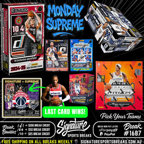 BREAK #1687 -MONDAY SUPREME W/GIVEAWAY