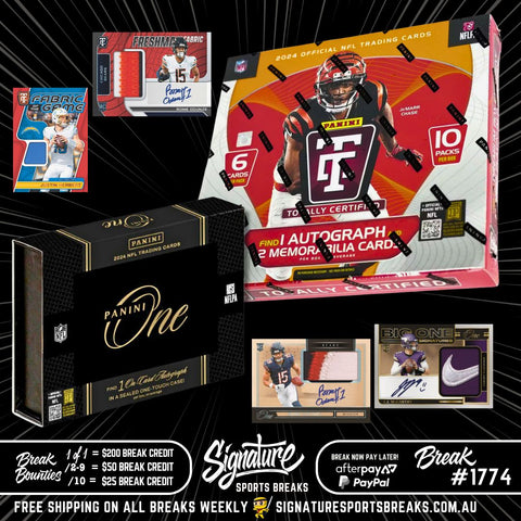 BREAK #1774 - NFL - ONE & TOTALLY CERTIFIED PYT