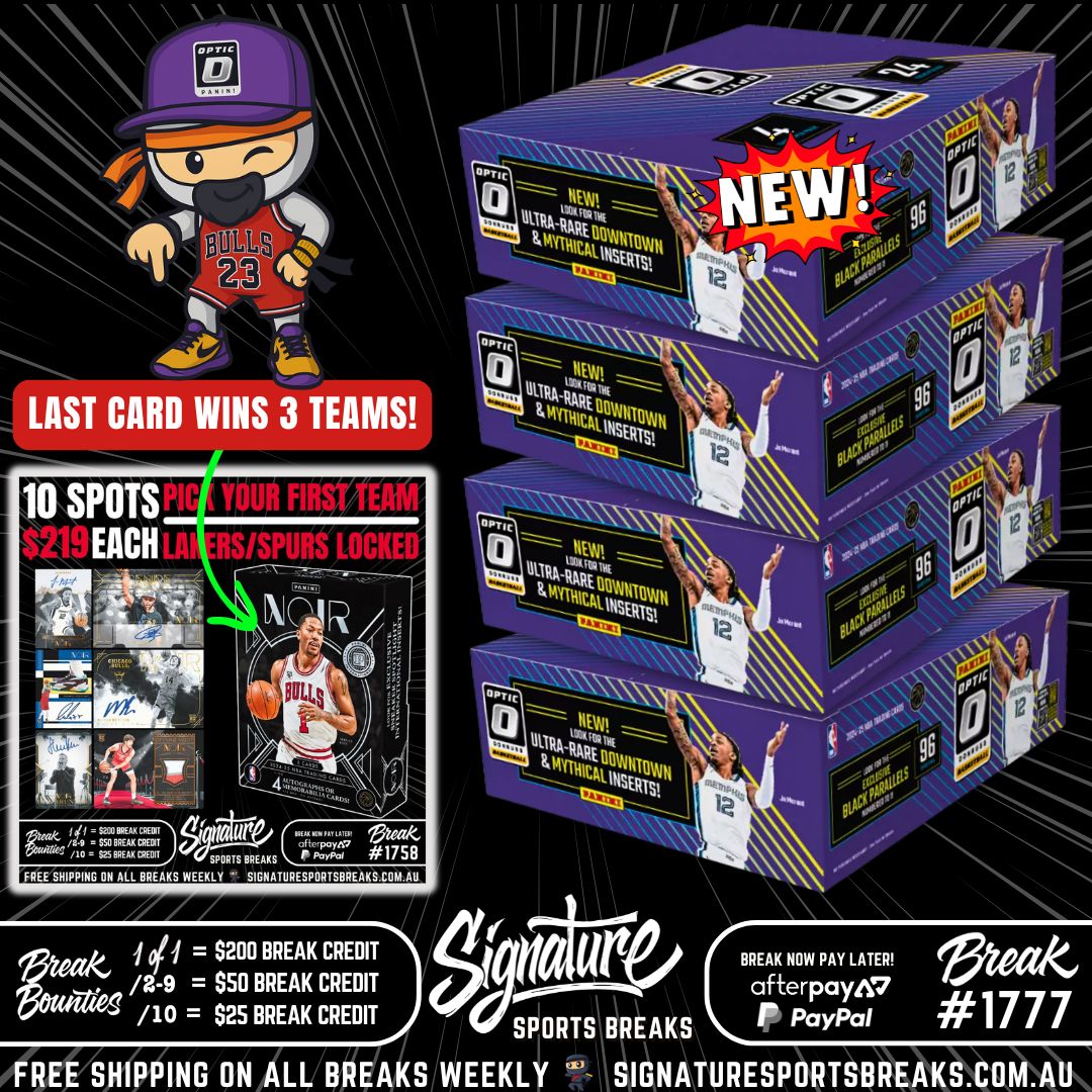 BREAK #1777 - NEW RELEAS OPTIC W/NOIR GIVEAWAY