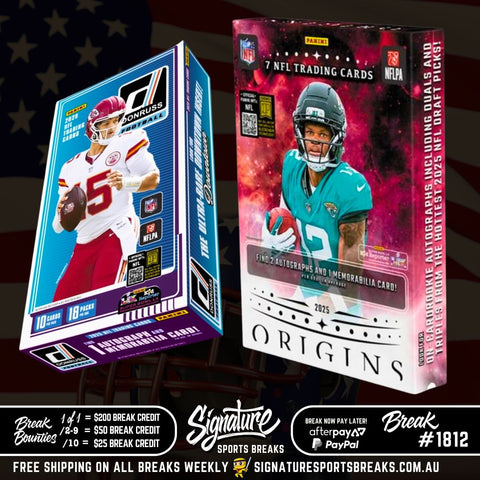 BREAK #1812 - NFL - 2025 DONRUSS/ORIGINS PYT