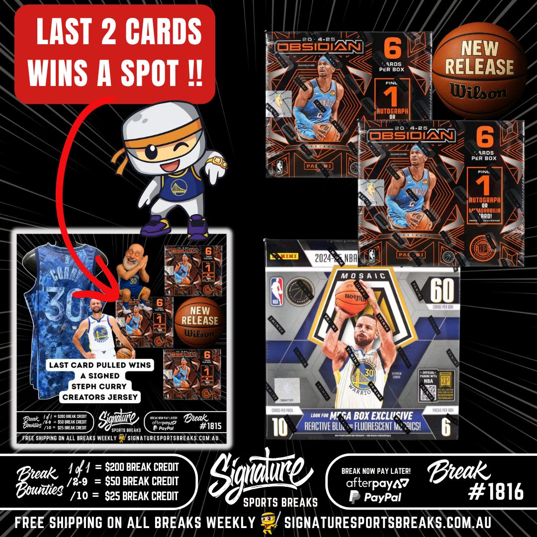 BREAK #1816 - OBSIDIAN/MOSAIC LAST 2 CARDS WIN!!
