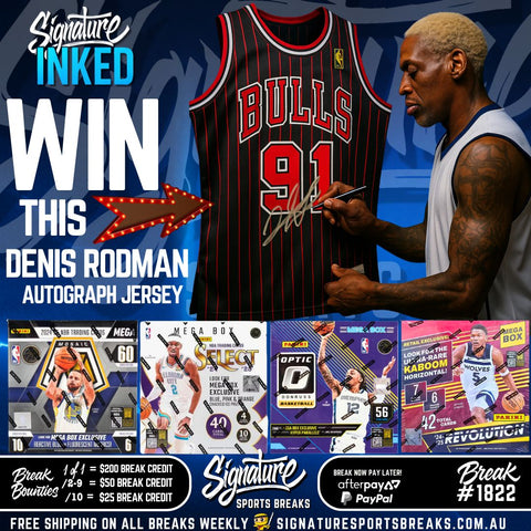 BREAK #1822 - SIGNATURE INKED - RODMAN JERSEY MIX