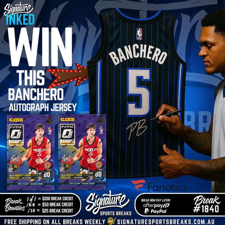 BREAK #1840 - OPTIC INTERNATIONAL BANCHERO JERSEY PYT