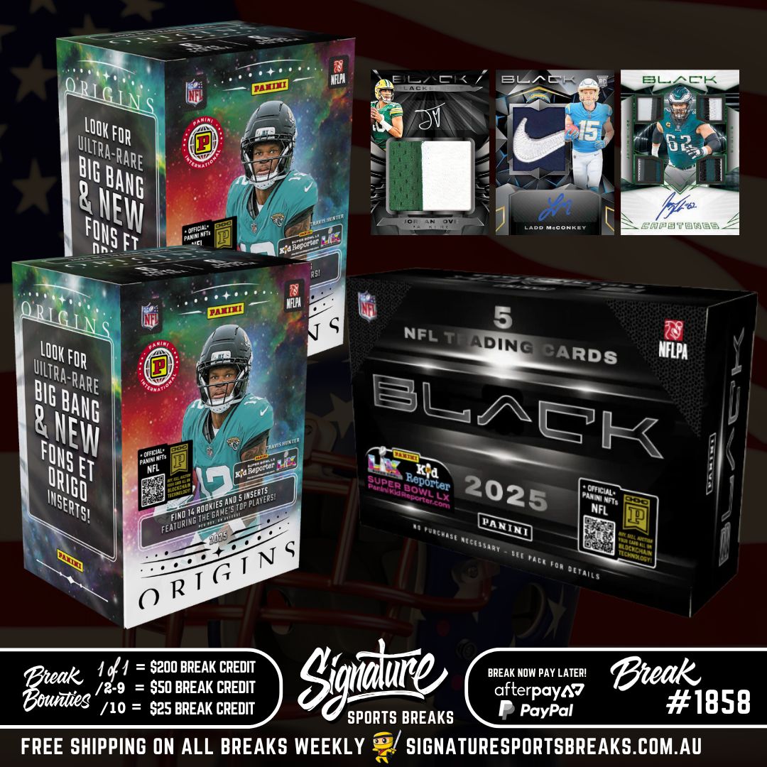 BREAK #1858 - NFL - 2025 BLACK/ORIGINS PYT