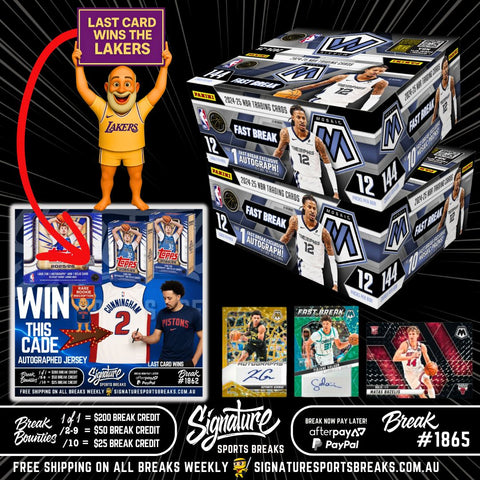 BREAK #1865- MOSAIC FAST BREAK DUO W/GIVEAWAY