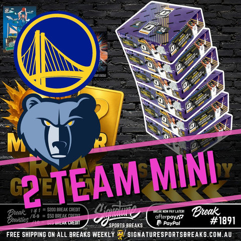 WARRIIORS/GRIZZLIES TEAM MINI 1891