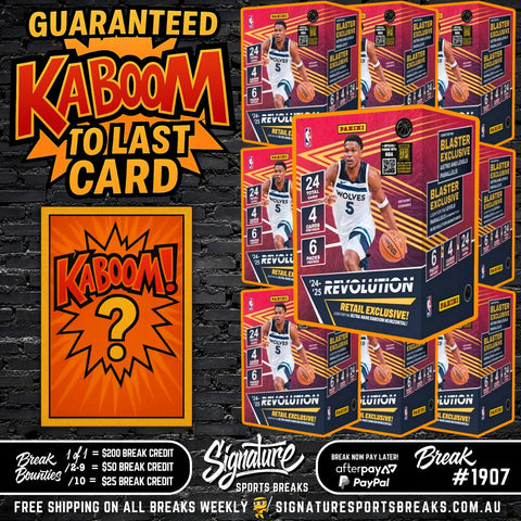 BREAK #1907 -REVOLUTION HALF CASE - LAST CARD WINS A KABOOM!