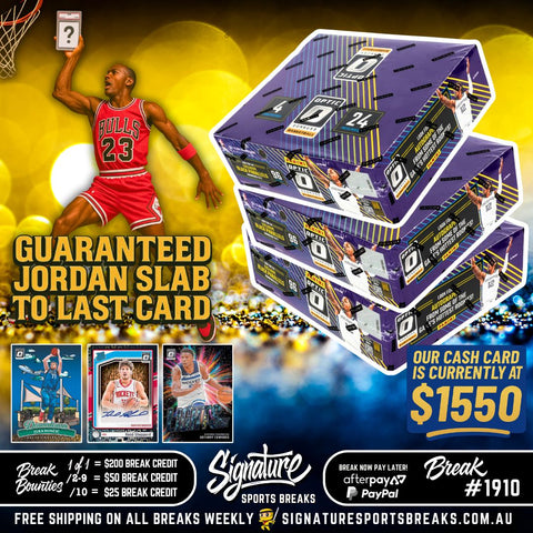 BREAK #1910 - OPTIC - LAST CARD PULLED WINS A SLABBED JORDAN!