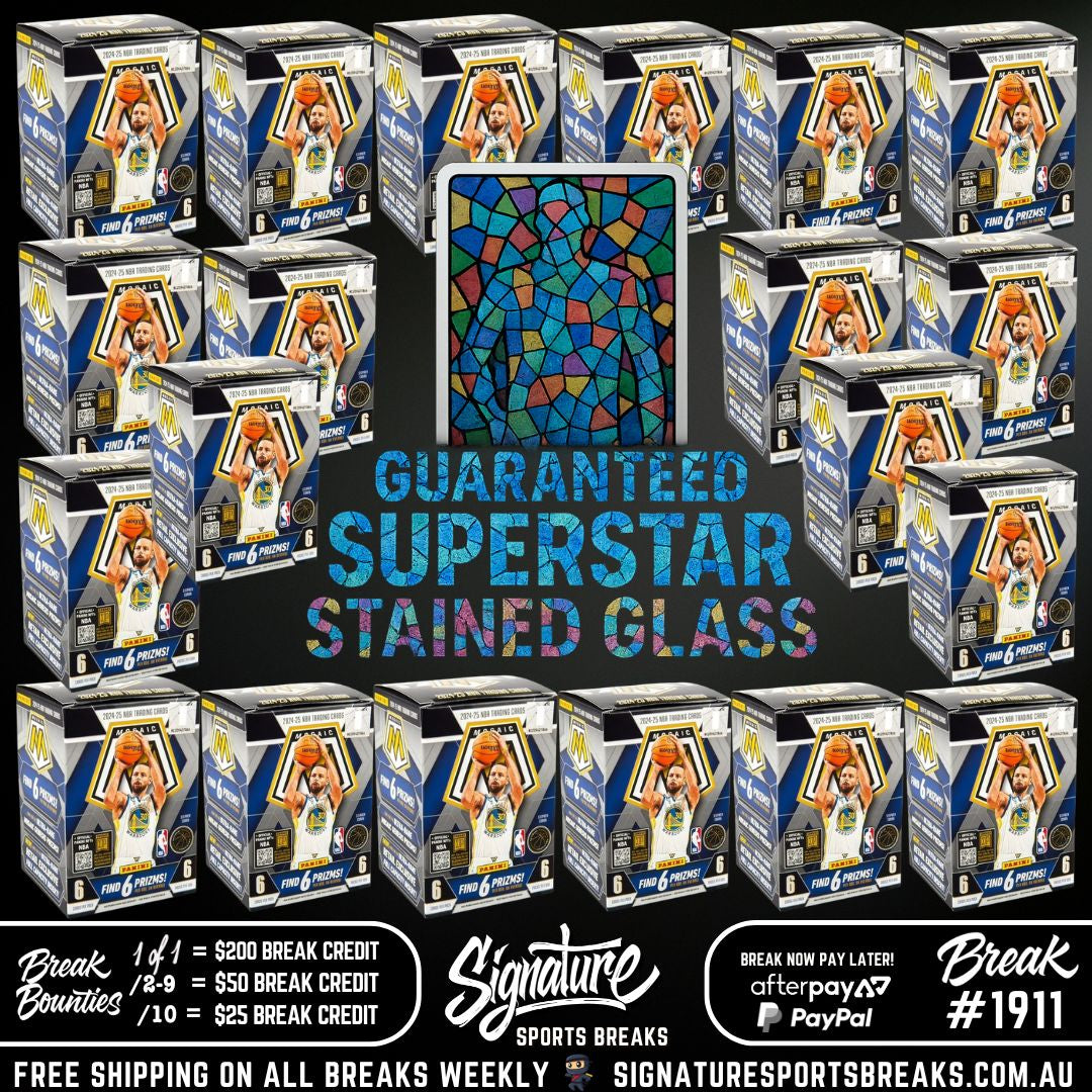 BREAK #1911 - MOSAIC CASE - LAST CARD WINS A GUARANTEED STAINED GLASS