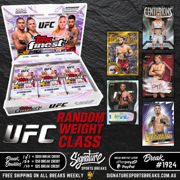 BREAK #1924 - UFC TOPPS FINEST 2024! RANDOM WEIGHT
