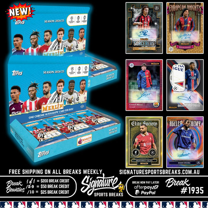 BREAK #1935 - TOPPS MERLIN DEBUT Football