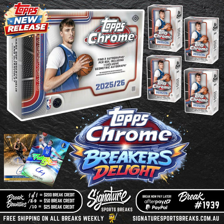 BREAK #1939 - TOPPS CHROME BREAKER'S DELIGHT DEBUT MIXER - PYT