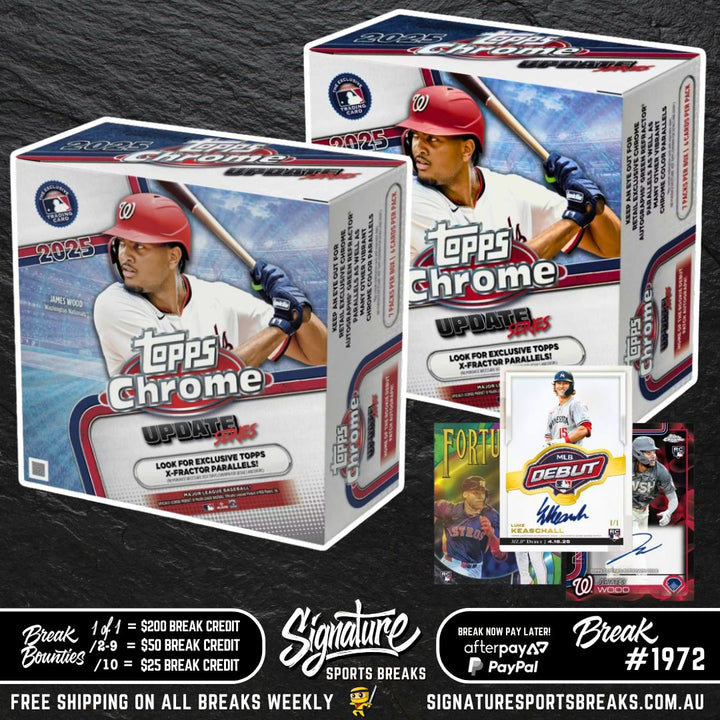 BREAK #1972 - TOPPS CHROME UPDATE DUO