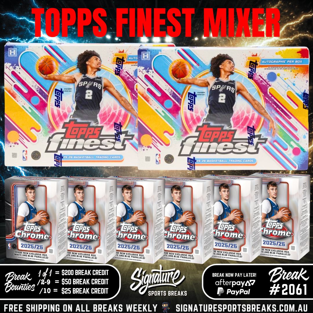 BREAK #2061 - TOPPS FINEST MIXER - 4 AUTOS!