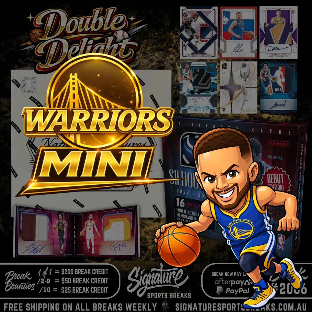 WARRIORS TEAM MINI - NATIONAL TREASURES/SILHOUETTE BREAK 2086