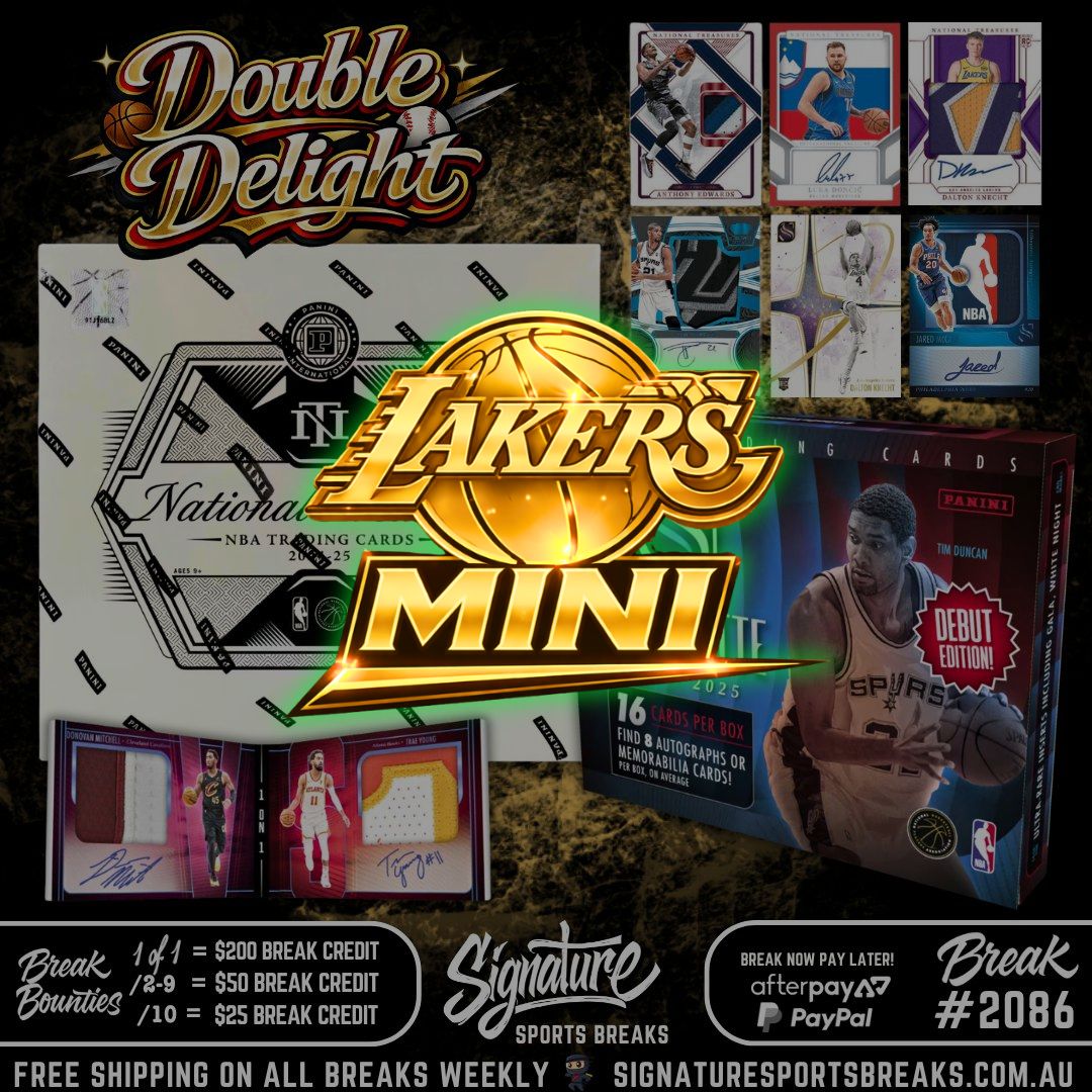 LAKERS MINI - NATIONAL TREASURES/SILHOUETTE BREAK 2086