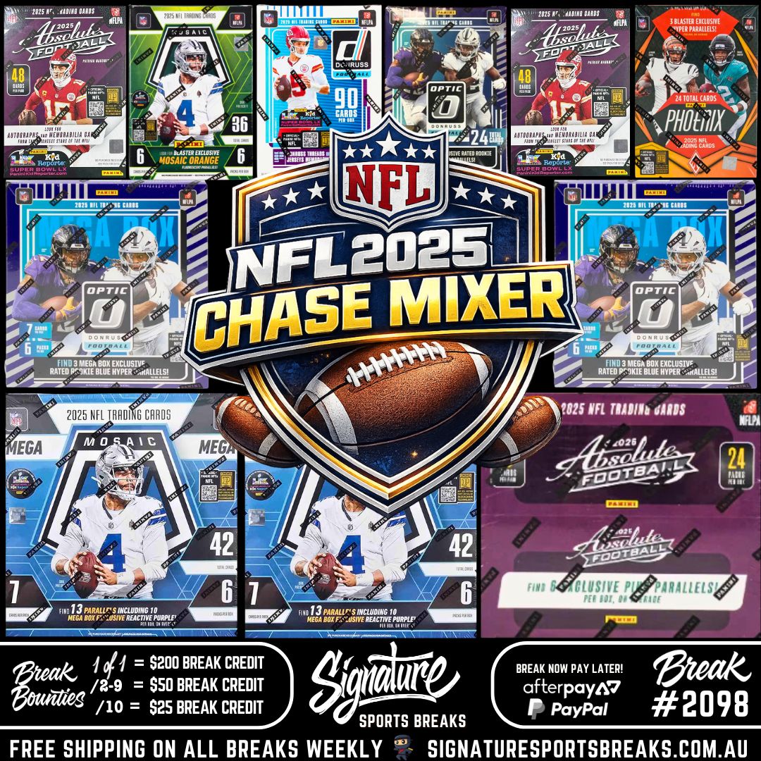 BREAK #2098 - NFL - 2025 SUPER MIXER  - DOWNTOWN & KABOOM AND MORE CHASE!