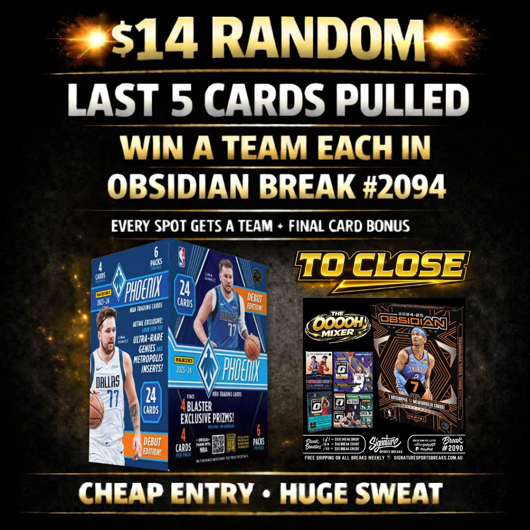BREAK #2104 - TEAM BLITZ TO CLOSE OBSIDIAN 2094 - 5 WINNERS!!