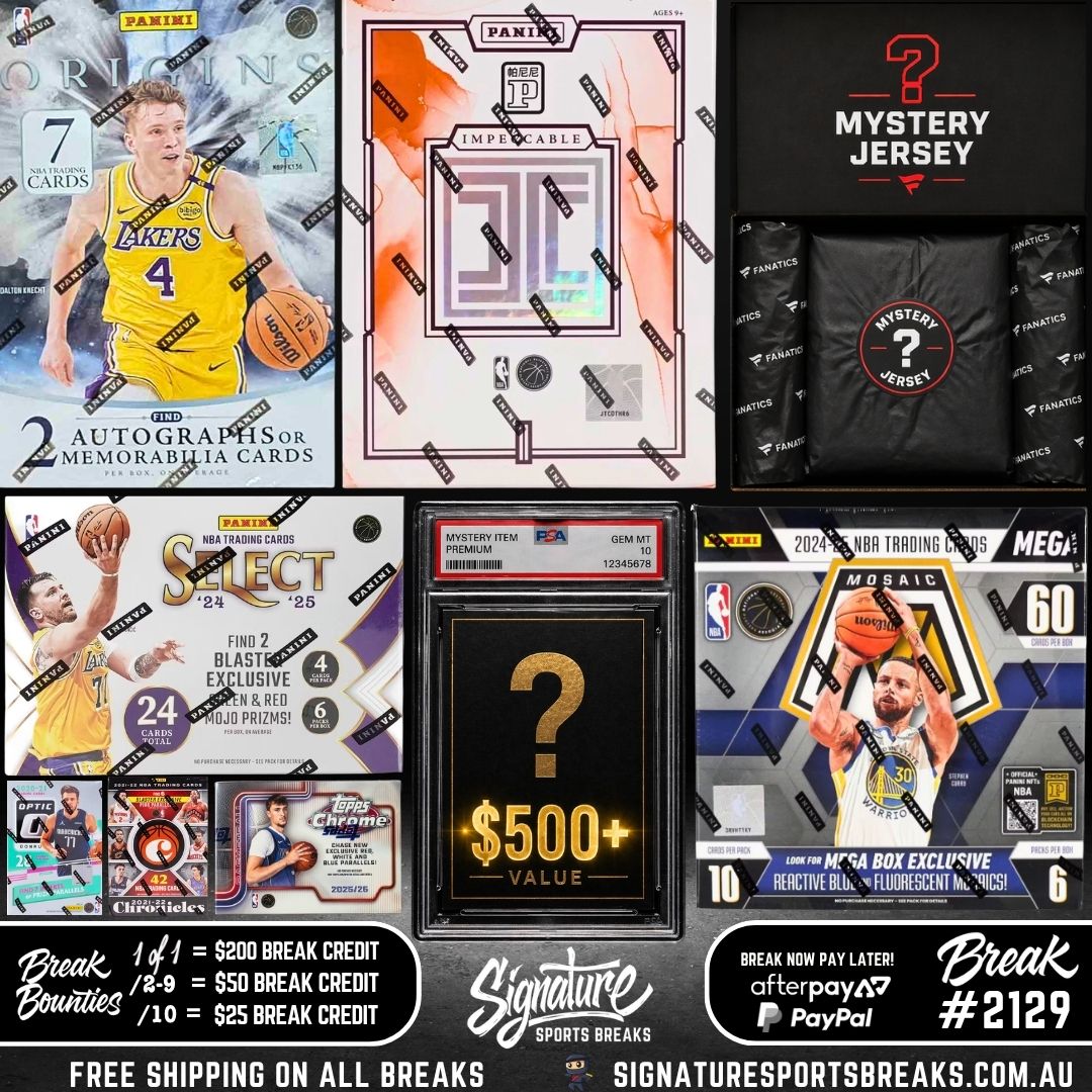 BREAK #2129 - MONSTER IMPECCABLE + ORIGINS  MIXER + NBA SIGNED JERSEY AND BIG MYSTERY CARD