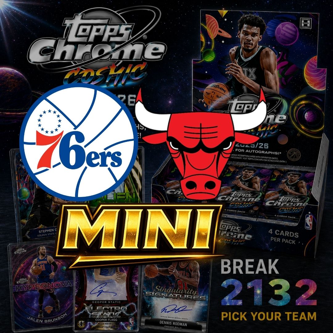 76ERS/BULLS MINI - TOPPS CHROME COSMIC RELEASE 2132