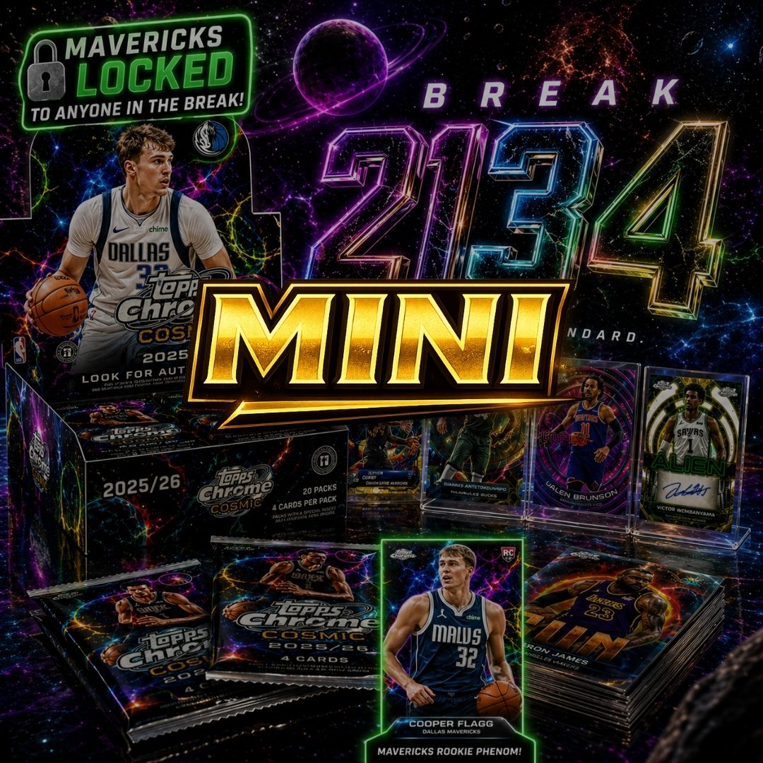 5 TEAM MINI - TOPPS CHROME COSMIC RELEASE 2134