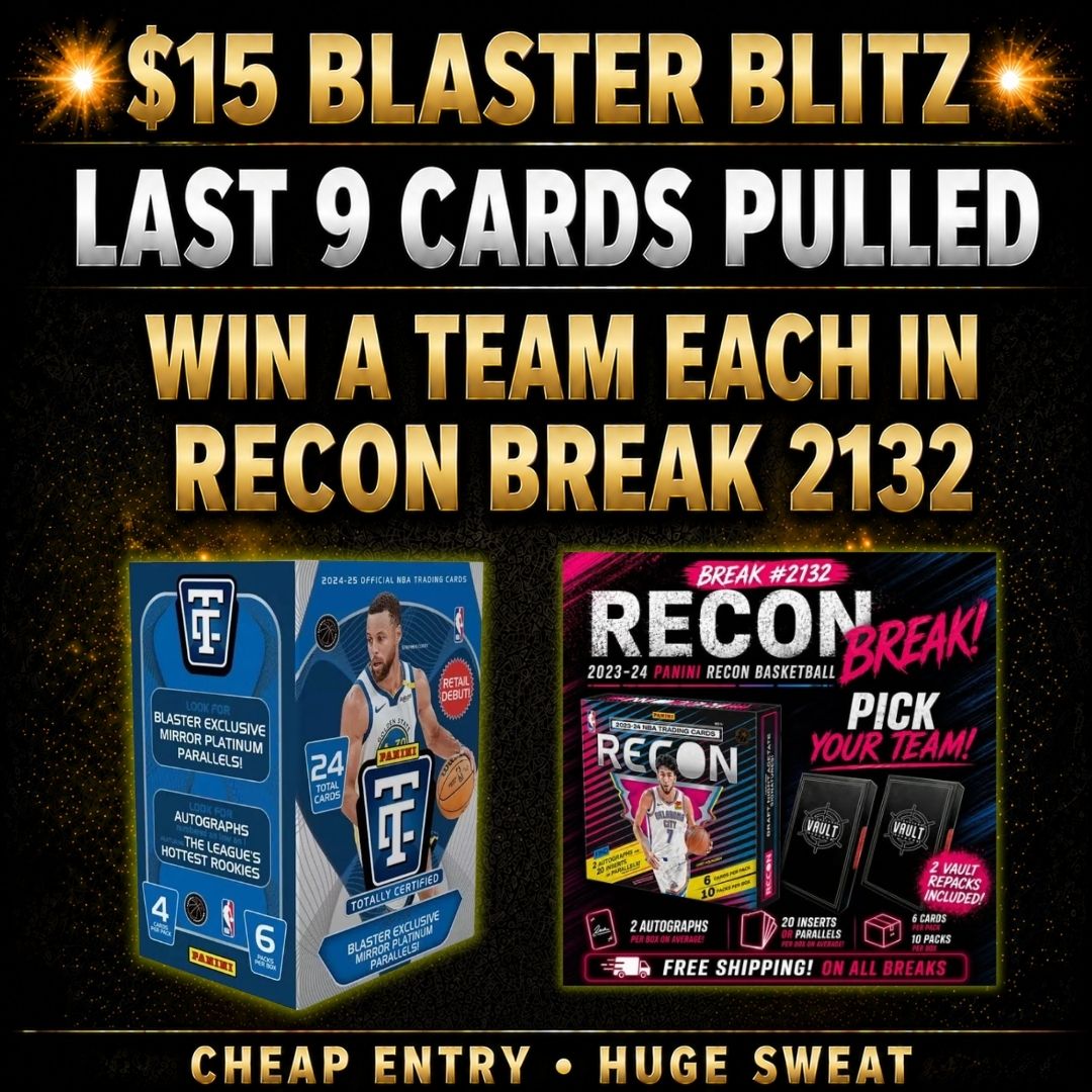 BREAK #2147 - TEAM BLITZ - LAST 9 CARDS PULLED WIN!