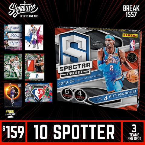Break #1557 -SPECTRA 2023/24 - 3 TEAMS PER SPOT