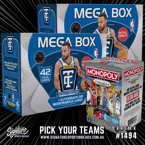 BREAK #1494 – CERTIFIED/MONOPOLY Pick Your Team