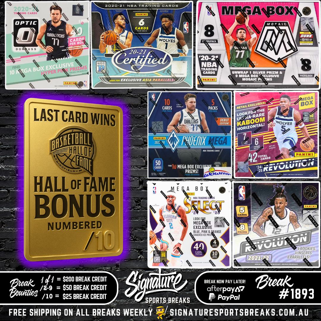 BREAK #1893 - SSB MIXER - HALL OF FAME GOLD TO LAST CARD!