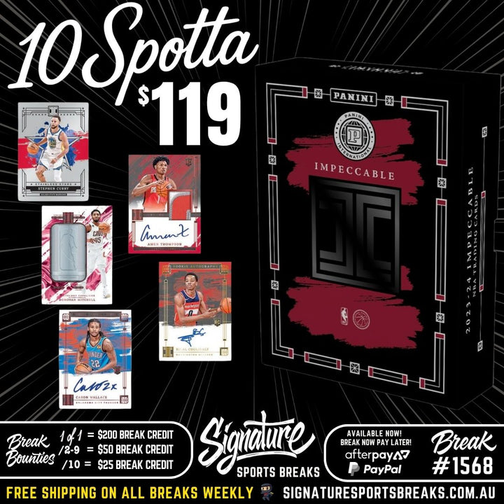 Break #1568 -IMPECCABLE 2023/24 - 3 TEAMS PER SPOT