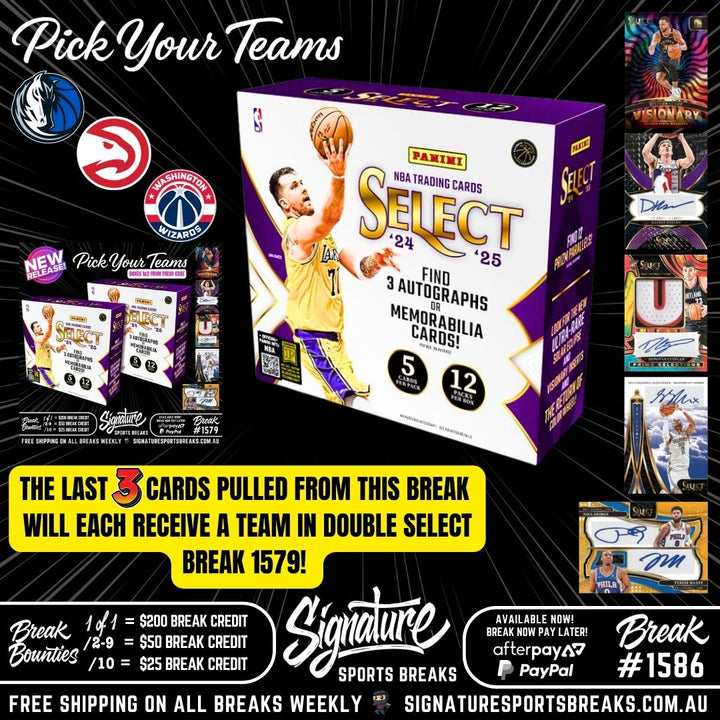 BREAK #1586- SELECT 2024/25 W/DOUBLE BREAK GIVEAWAY PYT