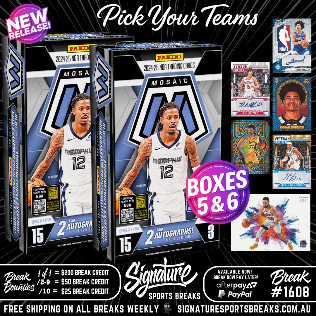 BREAK #1608 - MOSAIC DEBUT BOXES 5 & 6 FROM CASE