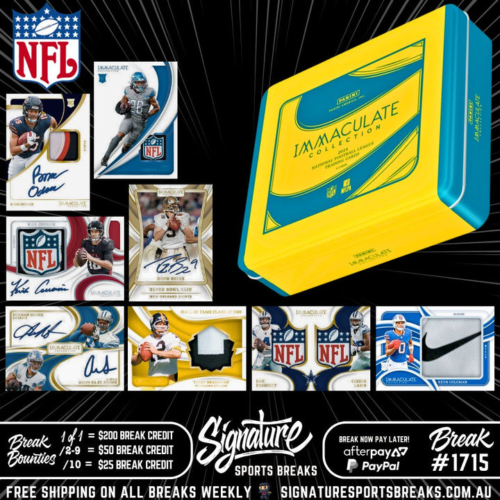 BREAK #1715 - IMMACULATE NFL 2024 DEBUT RELEASE PYT