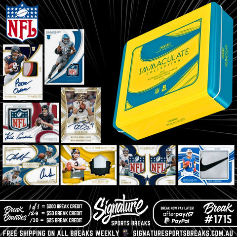 BREAK #1715 - IMMACULATE NFL 2024 DEBUT RELEASE PYT
