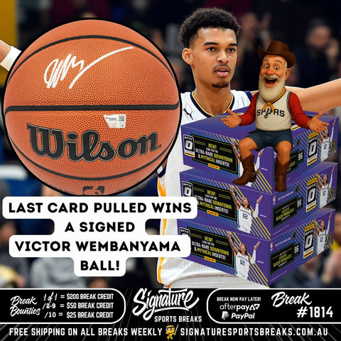 BREAK #1814 - OPTIC TRIO LAST CARD WINS WEMBANYAMA BALL!!