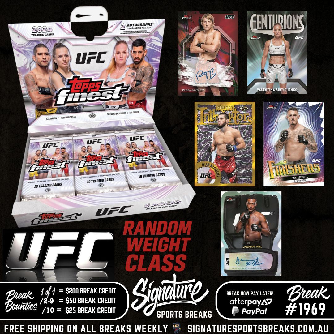 BREAK #1969 - UFC TOPPS FINEST 2024! RANDOM WEIGHT