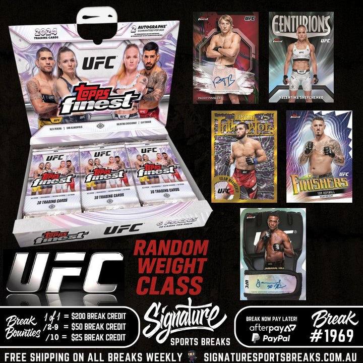 BREAK #1969 - UFC TOPPS FINEST 2024! RANDOM WEIGHT