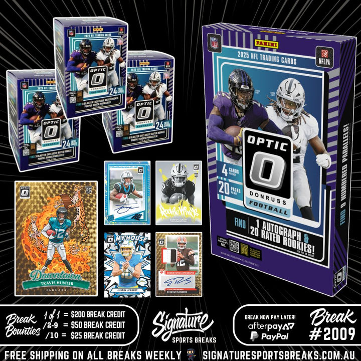 BREAK #2009 - NFL - OPTIC 2025 NEW RELEASE - DOWNTOWN CHASE!