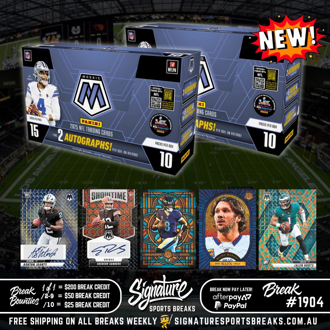 BREAK #1904 - NFL - MOSAIC 2025 DUO - NEW RELEASE